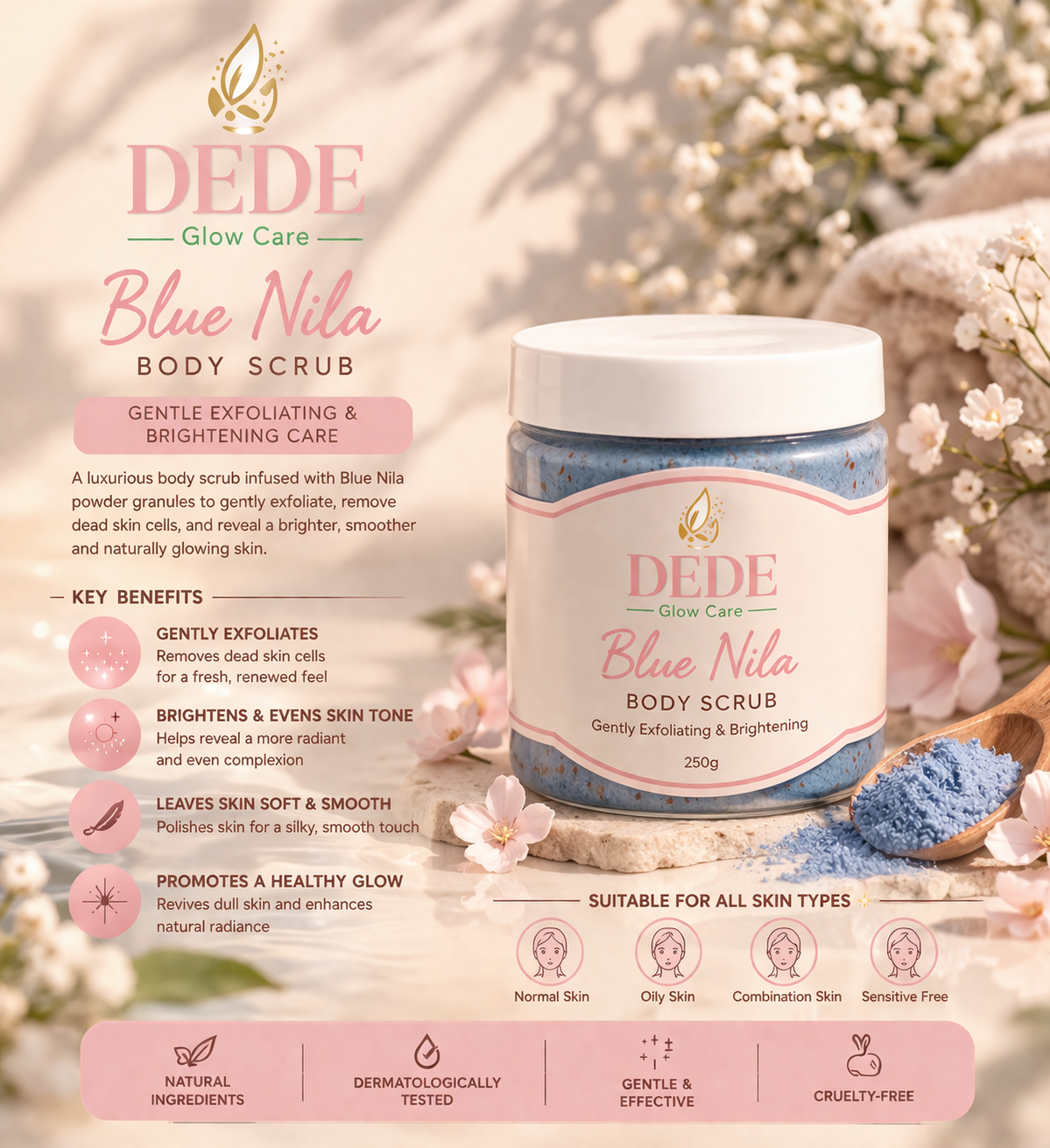 Blue Nila body scrub