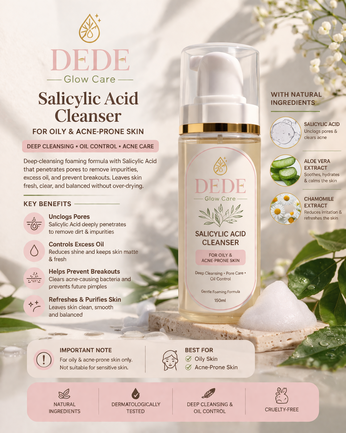 Salicylic Acid Cleanser for Oily & Acne-Prone Skin