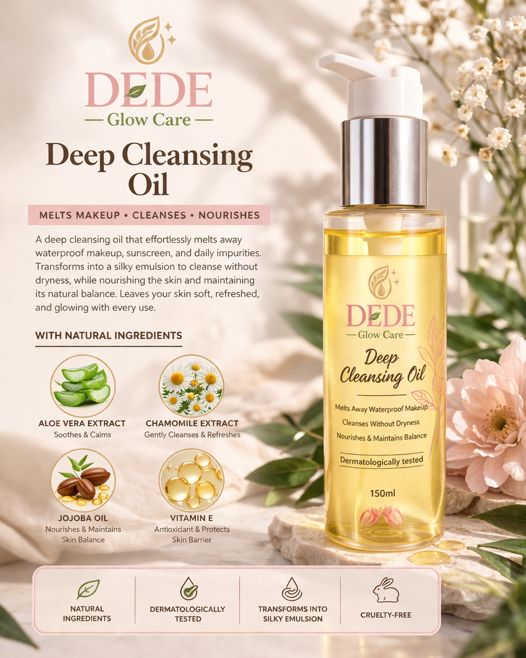 Deep cleansing oil