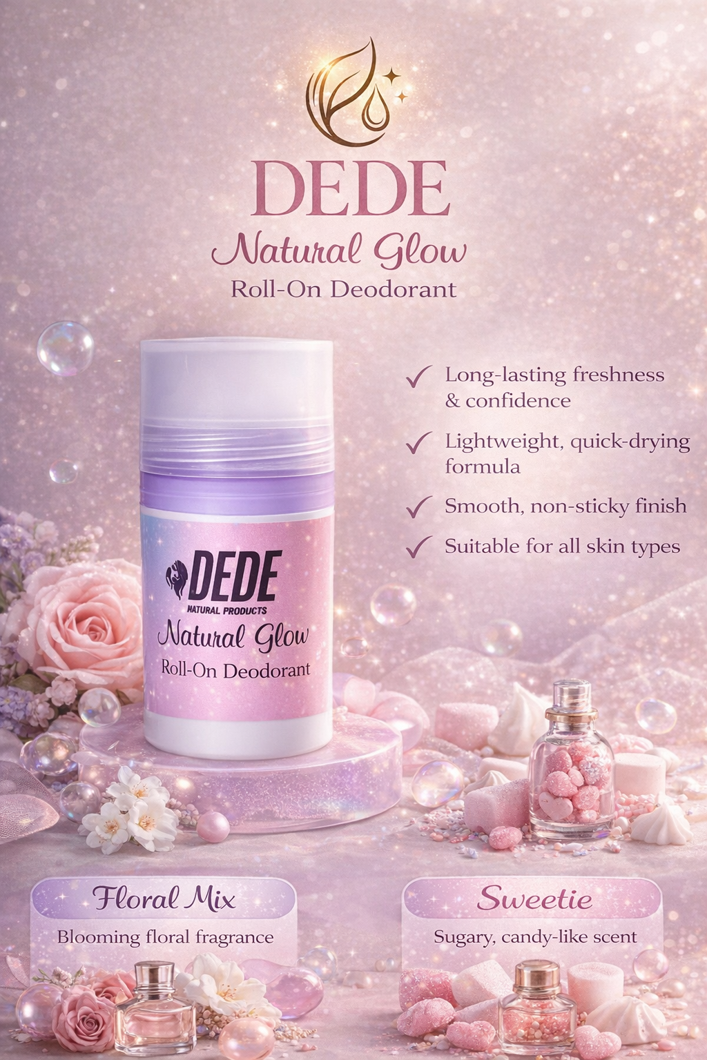 Natural Glow Roll-On Deodorant